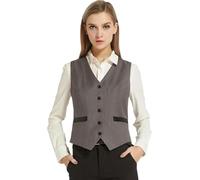 WaiDXn Silver Fibre Electromagnetic Radiation Protection Workwear Engine Room Workwear Suit Vests(Women,XXL)