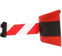 WaiDXn Wall Mounted Safety Security Barrier Belt Retractable Ribbon, Magnetic Suction Queue Barrier Belt For Playground Park Hotel Crowd(10M)