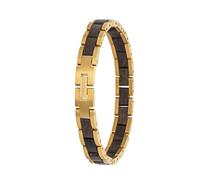 Waidzeit Element Bracelet Women Gold with bog oak