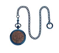 Waidzeit Men's Franz Ferdinand Skeleton Pocket Watch in Brown Waidzeit Brown One Size