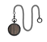 Waidzeit Men's Franz Theodor Skeleton Pocket Watch in Black Waidzeit Black One Size
