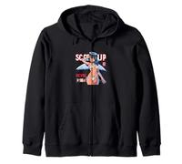 Waifu Sexy Anime Girl Wing Skirt Halo Japanese Manga Style Zip Hoodie