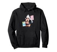 Waifu Sexy Anime Girl Wings Nerdy Glasses Japanese Style Pullover Hoodie