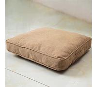 Waigg Kii 8cm Thicked Chair Seat Cushion,45x45cm/60x60cm Large Seat Pads Cushions,Soft Floor Chair Cushion Pad for Kitchen Office Dining (60X60X8CM,Khaki)