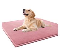 Waigg Kii Dog Bed Mat for Medium Large Dogs Washable,Ultra Soft Dog Beds Crate Mat Pad,Anti-Slip Deluxe Kennel Bed Sleeping Mats for Large Jumbo Medium Small Dogs (Pink,60 * 120CM)