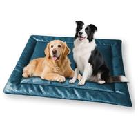 Waigg Kii Large Dog Bed Urine Proof Cat Bed Mat,Waterproof Calming Pet Crate Mattress Luxury Dog Sofa Beds,Anti Anxiety Dogs Cushion for Indoor Cats Non-slip (Blue,XXL-120 * 90CM)