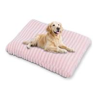 Waigg Kii Large Ultimate Dog Bed with Removable Cover Washable,Calming Pet Cushion Anti Anxiety Dogs Bed for Indoor Cat Mat Non-Slip Base (Pink,L-65 * 45CM)