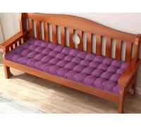Waigg Kii Thick Garden Bench Cushion Pad 2/3 Seater,100/120cm Rectangle Cotton Garden Bench Seat Cushions Pad for Chaise/Swing/Outdoor/Indoor (150x50cm,Purple)