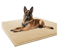 Waigg Kii Washable Dog Bed Mat for Medium/Large Dogs,Ultra Soft Dog Beds Crate Pad,Non-slip Deluxe Kennel Beds Sleeping Mat for Large Jumbo Medium Small Dogs (Beige,50 * 150CM)