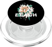 Waikiki Beach Floral Design Waikiki Honolulu Oahu Hawaii PopSockets PopGrip for MagSafe