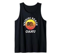 Waikiki Beach Oahu Hawaii with Sun Tank Top