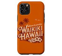 Waikiki Hawaii Welcome to Paradise Vintage Retro Design Case for iPhone 11 Pro