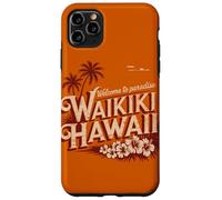 Waikiki Hawaii Welcome to Paradise Vintage Retro Design Case for iPhone 11 Pro Max
