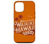 Waikiki Hawaii Welcome to Paradise Vintage Retro Design Case for iPhone 12/12 Pro