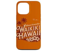 Waikiki Hawaii Welcome to Paradise Vintage Retro Design Case for iPhone 13 Pro Max