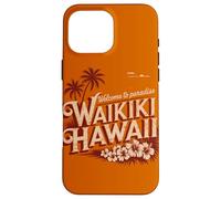 Waikiki Hawaii Welcome to Paradise Vintage Retro Design Case for iPhone 16 Pro Max
