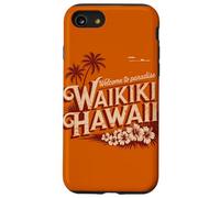 Waikiki Hawaii Welcome to Paradise Vintage Retro Design Case for iPhone SE (2020) / 7 / 8