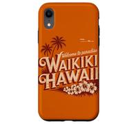 Waikiki Hawaii Welcome to Paradise Vintage Retro Design Case for iPhone XR