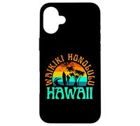 Waikiki Honolulu Hawaii Case for iPhone 16 Plus