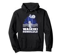 Waikiki Honolulu South Shore Oahu Hawaii Vacation Souvenir Pullover Hoodie