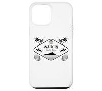Waikiki South Seas Sea Turtle Palms Hawaii Island Aloha Case for iPhone 12 Pro Max