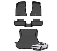 Wailtnb- for Dodge Challenger 2015-2023 RWD Floor Mat Cargo Liner All Weather Floor Liner Car Mat for Challenger RWD Custom Fit Automotive Full Set Accessories