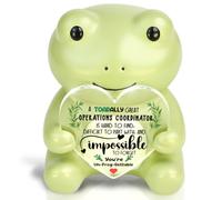 wainvniaw Frog Gifts for Operations Coordinator - Resin Frog Figurine with Heart Acrylic Plaque Leaving Farewell New Job Birthday Retirement Thank You Appreciation for Operations Coordinator WF21