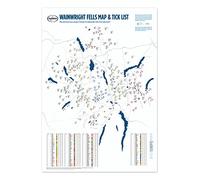 Wainwright Fells Map Poster Lake District Tick List (A1 (841 x 594mm))