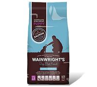 Wainwright's Complete Dry Puppy Food Salmon And Brown Rice 2 kg + Ball - Nutritious, Delicious, Easily Digested And Hypo-Allergenic Suitable For 2-18 Months Old Puppies