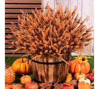 Waipfaru 20 PCS Artificial Fall Flowers for Outdoors,Fake Lavender Plants