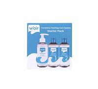 w'air Detergent Starter Pack for 3-in-1 Sustainable Fabric Care Laundry Device (200ml), Pre-Treatment 1 & 2, Spring Sunrise Detergent.