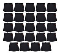 Waist Apron, Black Waiter Waitress Aprons with 2 Pockets Bistro Restaurant Gardening Half Apron for Men and Women (24, Black)