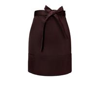 Waist Apron with Pockets for Men Women, Adjustable Short Half Apron, Kitchen Cooking Chef Apron, Waiter Waitress Apron, Catering Serving Working Aprons for Restaurant Cafe Bar Gardening (Brown)