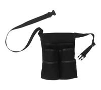 Waist Bag, Adjustable Holster with Two Slots and Side Hook | Black Oxford Cloth, Keeps Bottles Firmly in Place, Curved Padded Design, for Salon Professionals and Training Classes