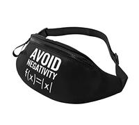 Waist Bag Avoid Negativity Funny Math Unisex Chest Bags Elegant Waist Pack For Camping Teens Ladies 14X35Cm