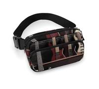 Waist Bag, Bass Music Instruments Printed Waist Bag,universal Waist Bag,portable Waist Bag,durable Waist Bag,thickened Waist Bag, Bass Music Instruments, 20x13cm, Modern
