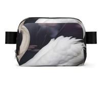 Waist Bag Bumbag Crossbody Bag with Adjustable Strap Sling Bag Chest Bag | White Swan Printed Waist Pack Crossbody Fanny Pack For Hiking Running Men Women