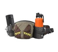 Waist Bag, Camping Funny Bag | Waterproof Breathable Anti-Inuter with Water Bottle Holder for Ideal Comfort and Protection from the Elements | Multifunctional Outdoor Accessories, coffee, Consulte la