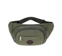 Waist Bag, Canvas Material, wear-Resistant and Comfortable, Reasonable Layering, Multiple Wearing Methods, Suitable for Outdoor Sports(Green)