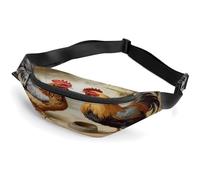 Waist Bag,Chicken And Rooster Print Print Belt Bag,fashion Waist Packs,fanny Pack for Men Women,belt Bag with Adjustable Strap, style-35, 36*15cm, Modern