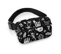 Waist Bag Crossbody Bag with Multiple Pockets with Adjustable Strap Travel Mysterious Symbol Graphics Printed Chest Bag Fanny Pack for Men Women for Sports, style, 20x13cm, Belt Bag