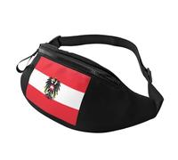 Waist Bag Flag Of Austria Unisex Walking Bags Foldable Sports Waist Pouch For Ladies Outdoors Boys 14X35Cm