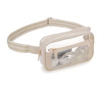 Waist Bag for Women, VX VONXURY Clear Bumbag Fanny Pack Lightweight Crossbody Belt Bag with Adjustable Strap for Outdoor Running Hiking,Black