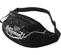 Waist Bag Happy Retirement, Belt Bag Premium Fanny Pack Adjustable Waistpacks for Party Teens Dog Walking