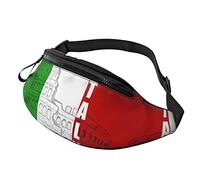Waist Bag Italy Italian Flag Roman, Fanny Pack Adjustable Bum Bag Unisex Cycling Waist Bag for Sport Boys Outdoor