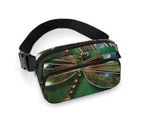 Waist Bag, Jewel Dragonfly Printed Waist Bag,universal Waist Bag,portable Waist Bag,durable Waist Bag,thickened Waist Bag, Jewel Dragonfly, 20x13cm, Modern