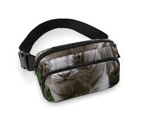 Waist Bag, Majestic Bengal Tiger Printed Waist Bag,universal Waist Bag,portable Waist Bag,durable Waist Bag,thickened Waist Bag, Majestic Bengal Tiger, 20x13cm, Modern
