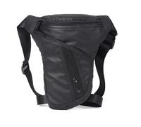 Waist Bag, Motorcycle Leg Bag Men's Thigh Velvet Bag Drop Motorcycle Cycling Shoulder Multi-Function Crossbody Nylon Hip Cradle Waist(Black Nylon)