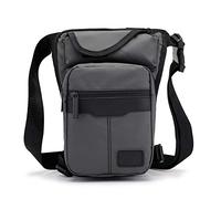Waist Bag, Motorcycle Leg Bag Nylon Men's Drop Leg Bag Pants Cycling Casual Shoulder Cross Thigh Hip Belt Waist(Grey)