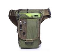 Waist Bag, Motorcycle Leg Bag Waterproof Range Waist Pack Hip Belt Butt Motorcycle Oxford Men's Leg Drop Thigh Bag(1 Green)